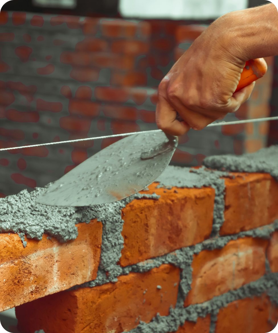 Concreto sendo usado