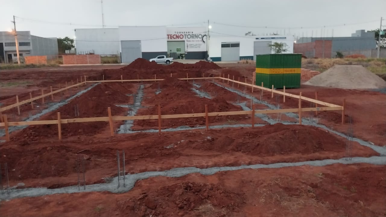 Baldrame de casa concretado